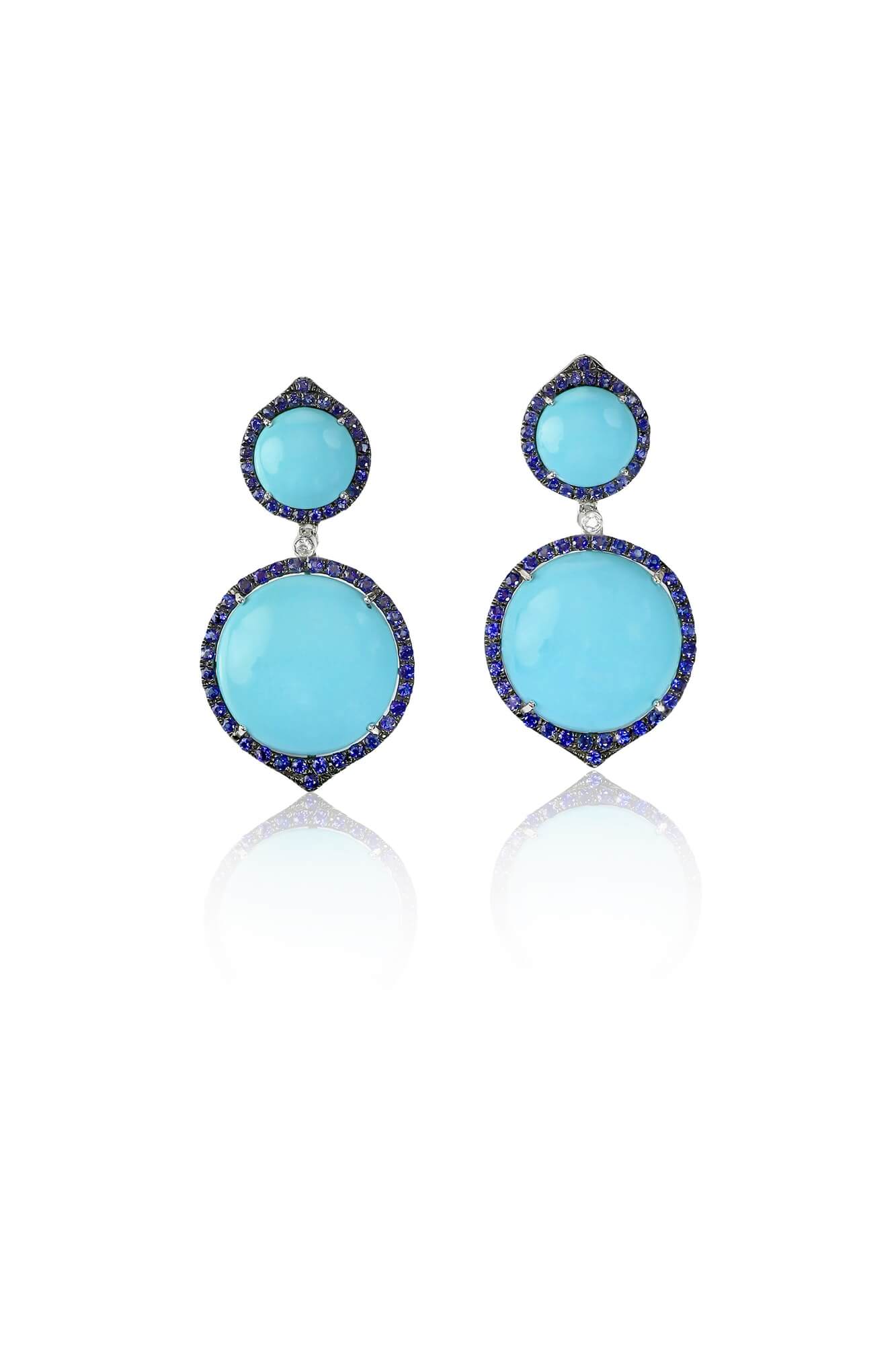 Blue Sapphire Earrings
